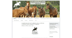 Desktop Screenshot of akademische-reitkunst-hamburg.com